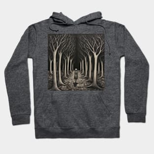 Lonely Midnight Forest Walk Hoodie